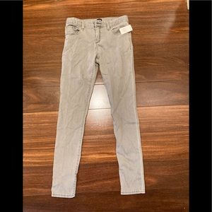 NWT Gap Kids Girls Grey Skinny Jeans